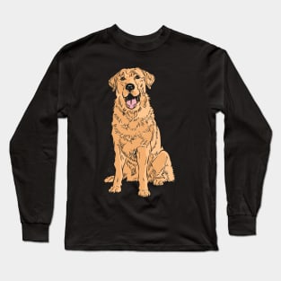 Golden Retriever - best family dog in the world Long Sleeve T-Shirt